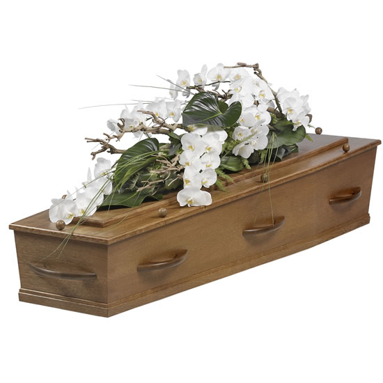 Kiststuk orchidee rouwwerk