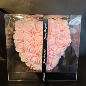 Roze Foam Bloemen Hartje