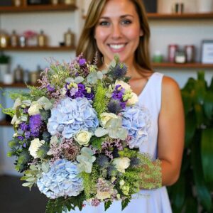 Luxe boeket Hortensia blauw Heiloo